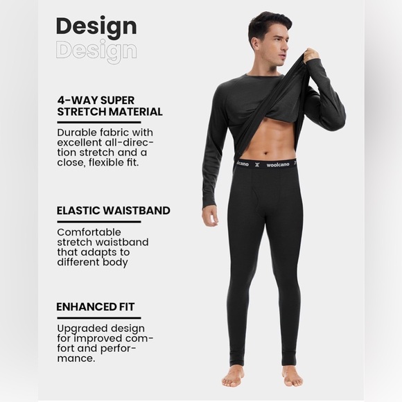 Men's 100% Merino Wool Base - Picture 4 of 6